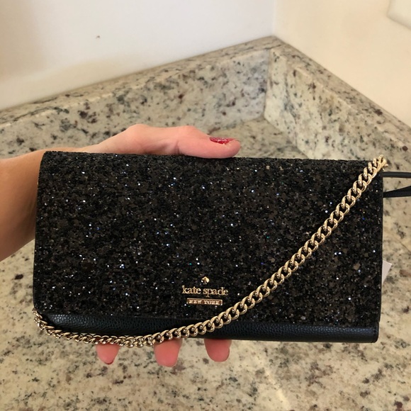 Kate spade glitter shoulder bag clutch NEW - Picture 4 of 12
